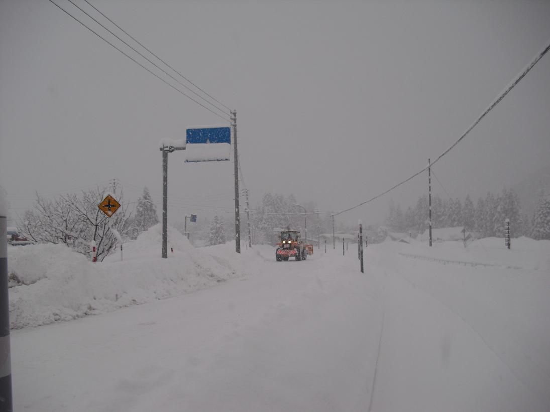 今冬、一番の降雪と低温