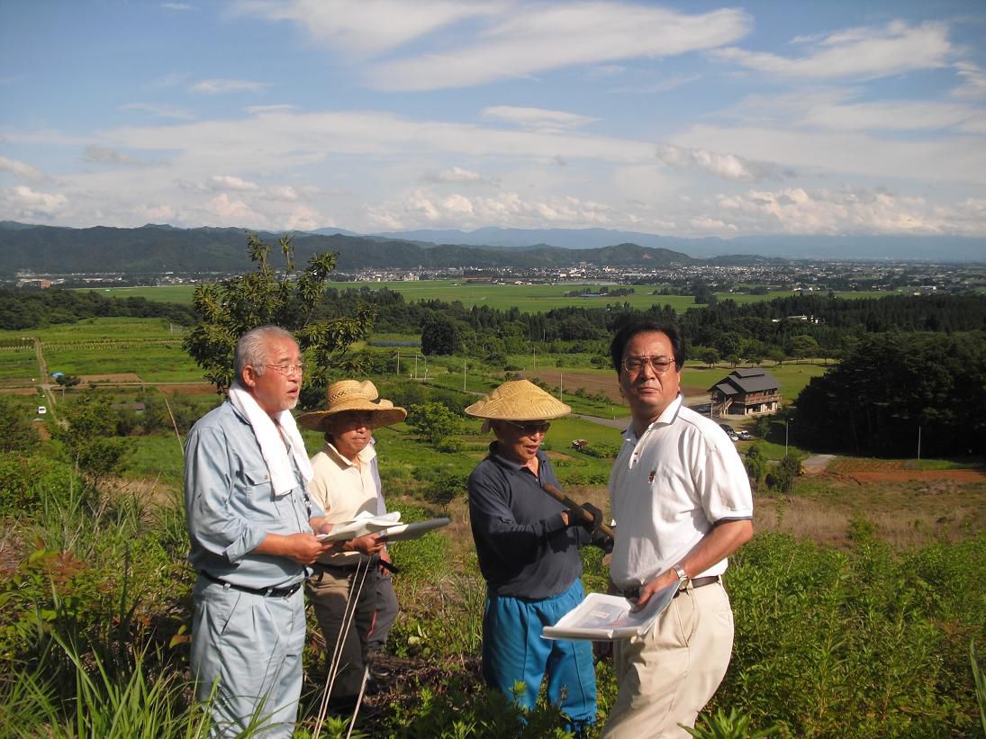 片倉山・現地打ち合わせ