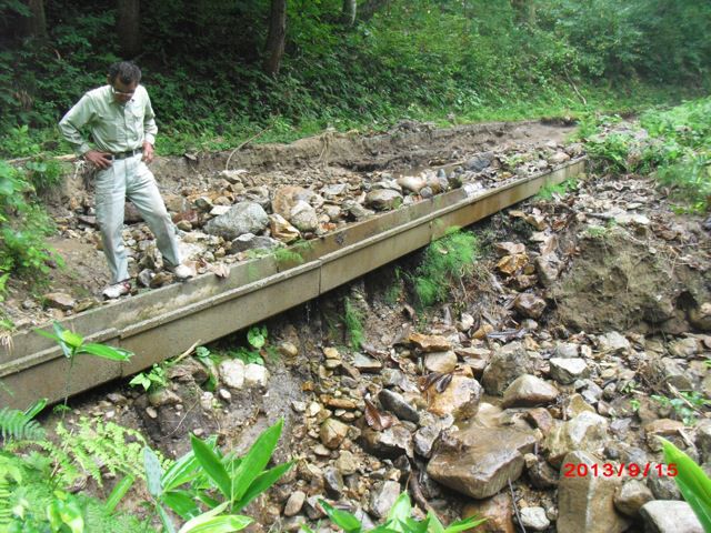 災害現場を検察イン草岡