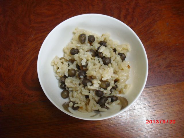 むかごご飯をお供え