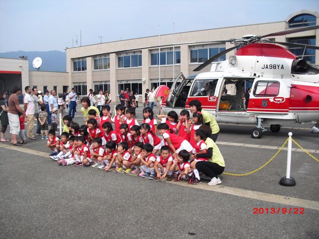 防災フェスタ2013・園児も主役