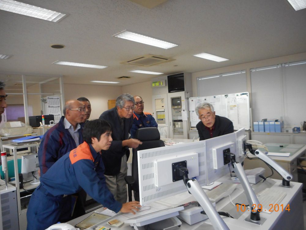 消防署見学・西根の区長さん