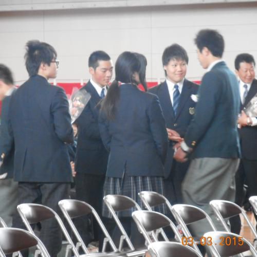 母校・置農の卒業式