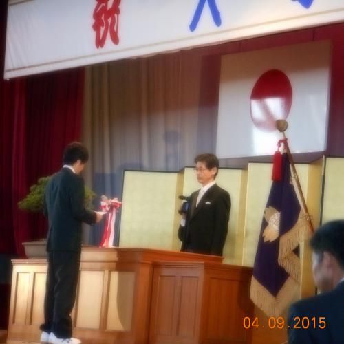 置賜農高の入学式