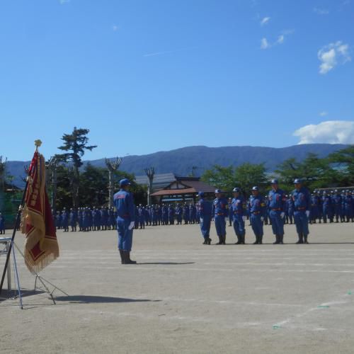 長井市消防演習