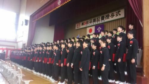 今日は長井南中の卒業式・3月下期の予定