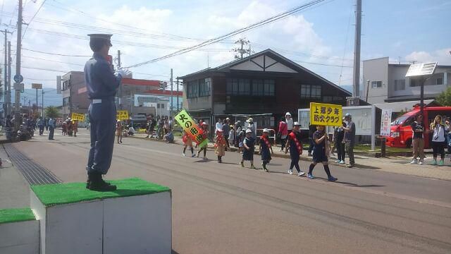 長井市消防団の演習