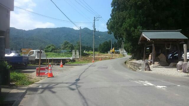 市道大沢線着工