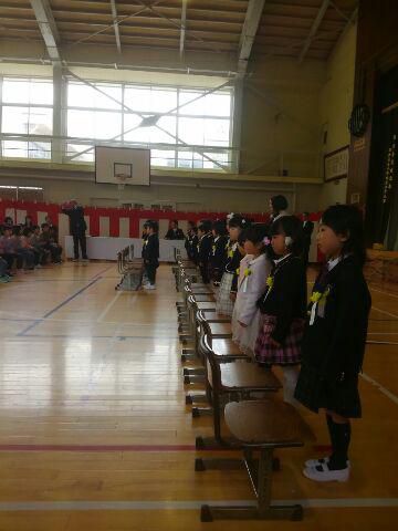 西根小学校入学式へ