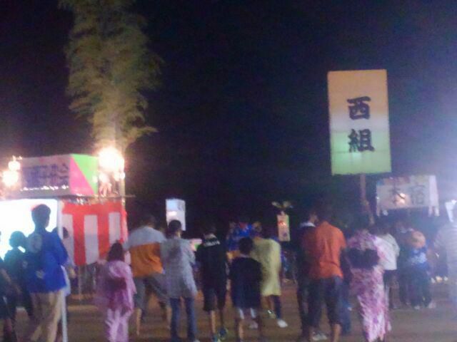 致芳地区民夏祭りへ