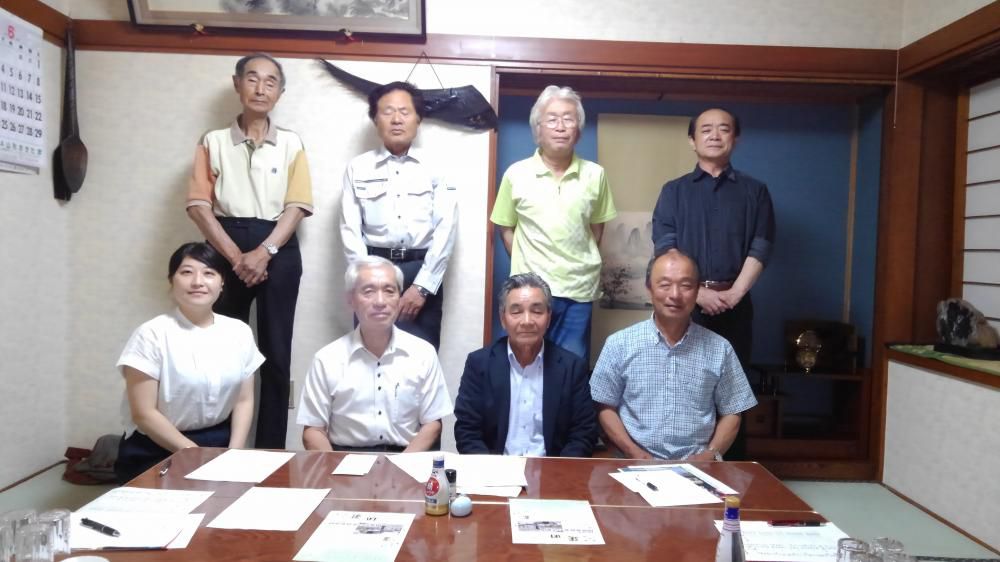 置農同窓会西根支部（青木新一支部長）