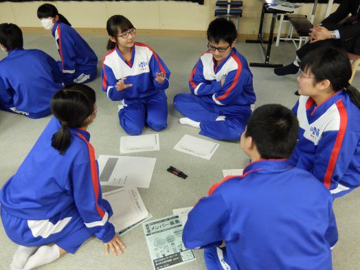 村山教育事務所の「西川町立西川中学校ボランティア出前講座」