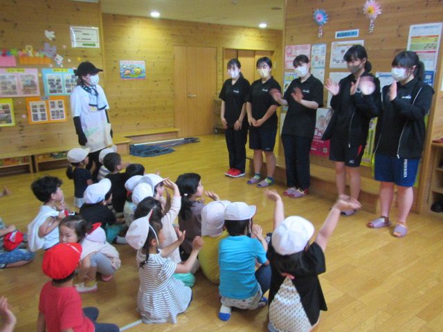 舟形町高校生ボランティアサークル「ふなっ子」　『ほほえみ保育園訪問』