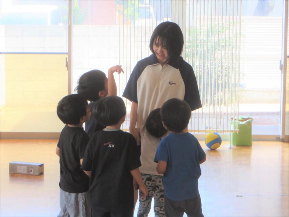「夏の体験ボランティア」の様子2 （7/28山形市：木の実北こども園）！