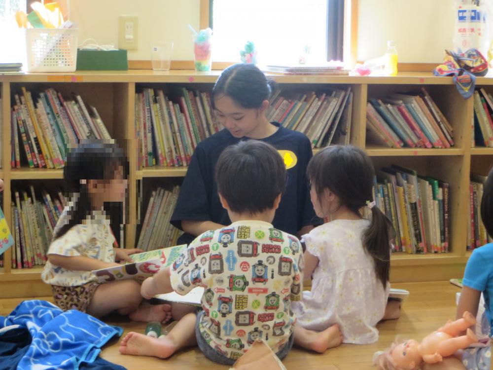 「夏の体験ボランティア」の様子3 （7/28山形市：つくも保育園）！