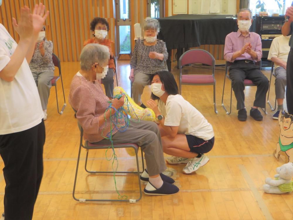 「夏の体験ボランティア」の様子4（7/28山形市：特別養護老人ホームなごみの里）！
