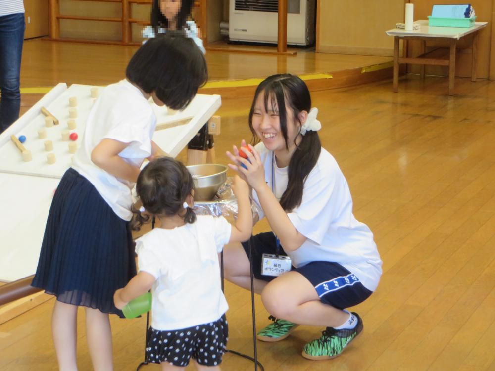 「夏の体験ボランティア」の様子5（7/29鶴岡市：中央児童館）！