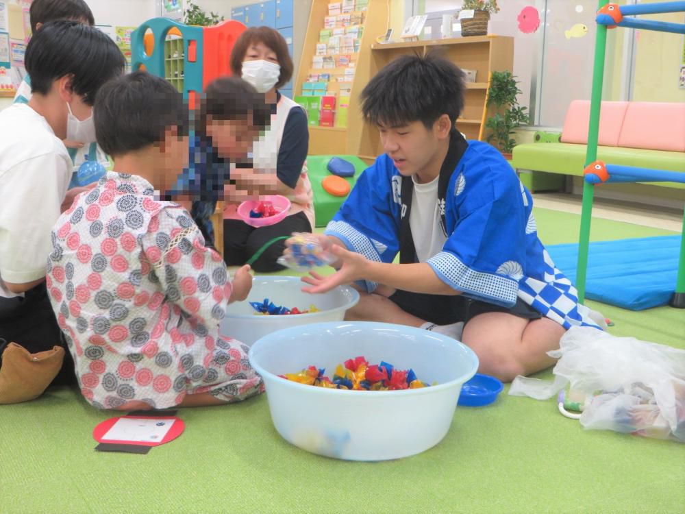 「夏の体験ボランティア」の様子12（7/31天童市：天童市わらべ館）！