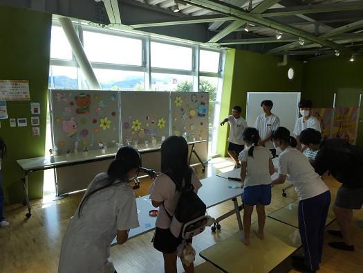夏の体験ボランティアの様子(8/3,天童市,げんキッズ夏祭りの運営サポート)