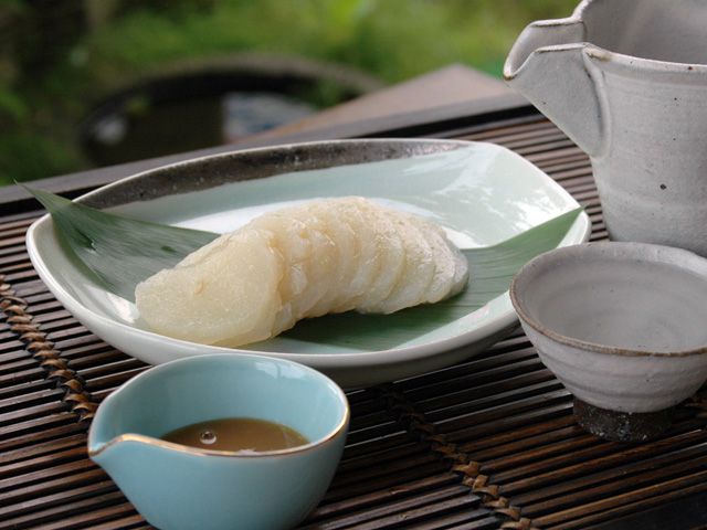 清流庵の特製「刺身こんにゃく」