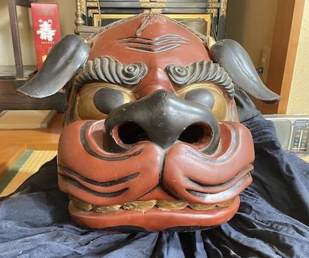 幻の山辺町湯舟神楽獅子頭発見