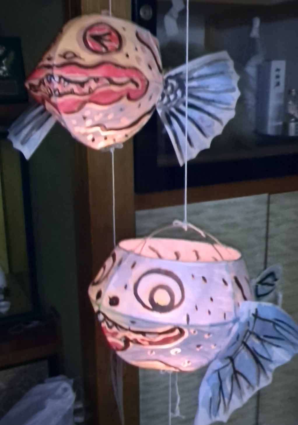 カジカ提灯完成