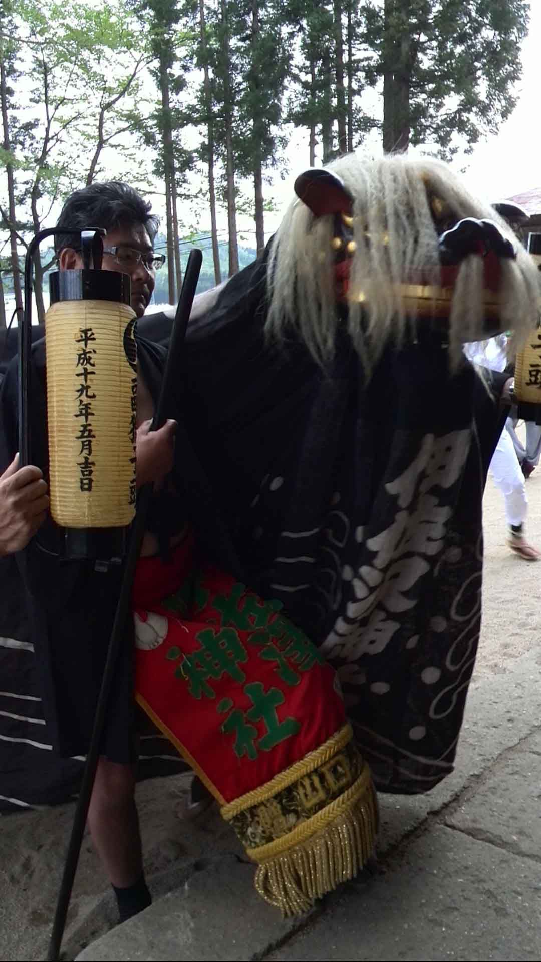 恒例旗竿片付け