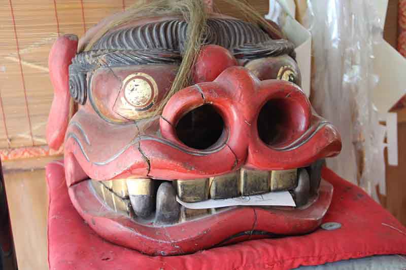 下奥田　田護神社の獅子頭
