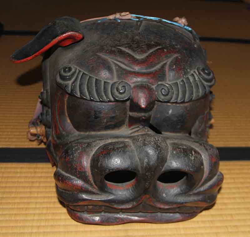 浅川大覚院の獅子頭