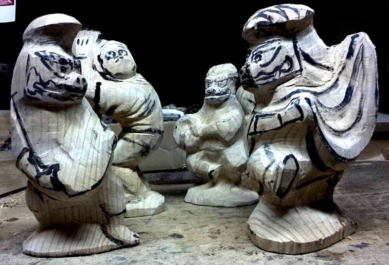 獅子踊の張り子