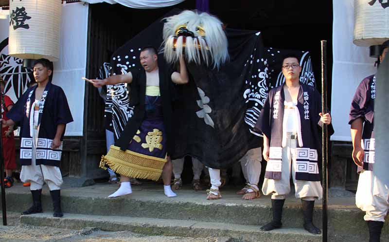 成田の獅子頭二代目デビュー