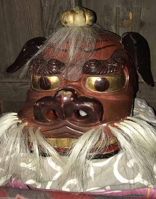 太田町熊野神社の獅子頭