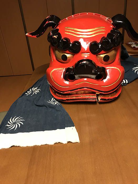 熊野神社の獅子頭