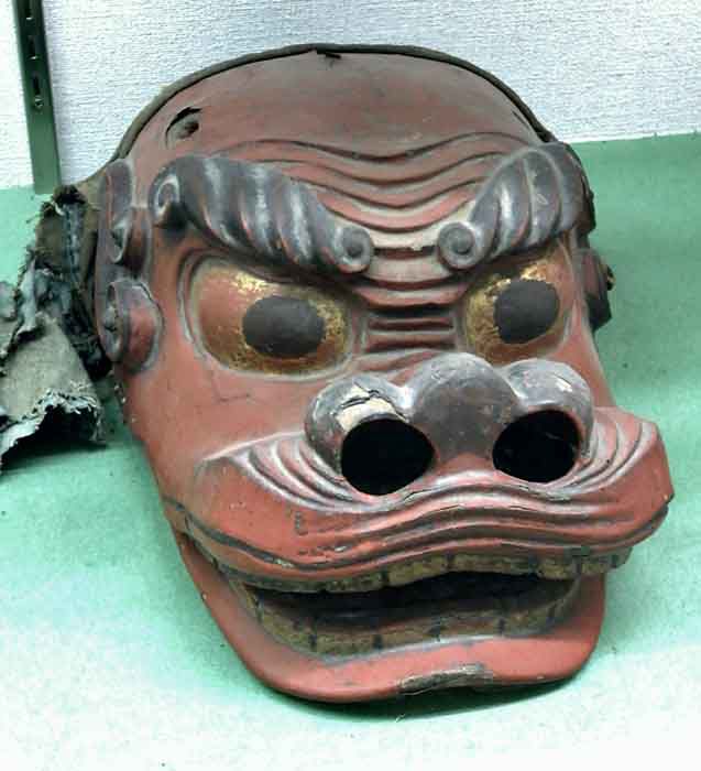 福島県喜多方の新宮熊野神社の獅子