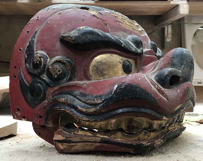 小振り伊勢大神楽の獅子