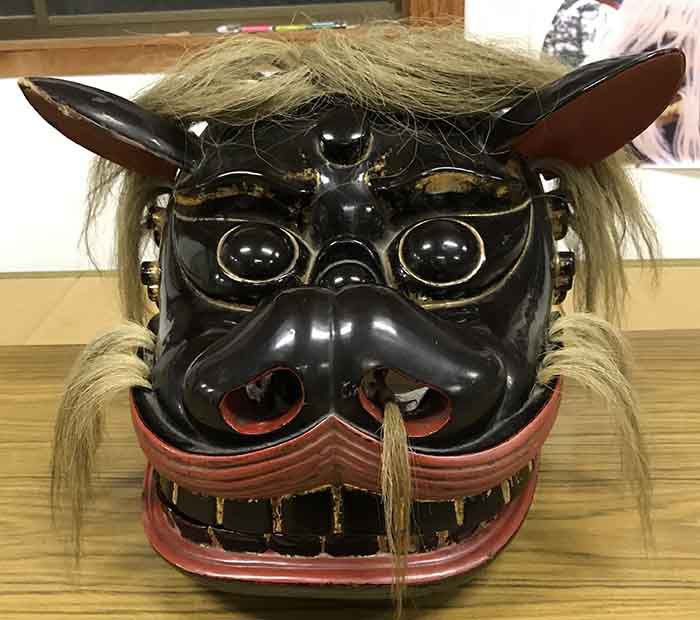 五所神社の獅子頭調査