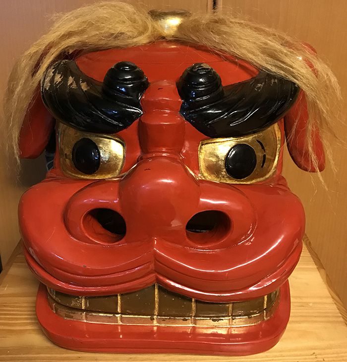 白鷹町山口の獅子頭