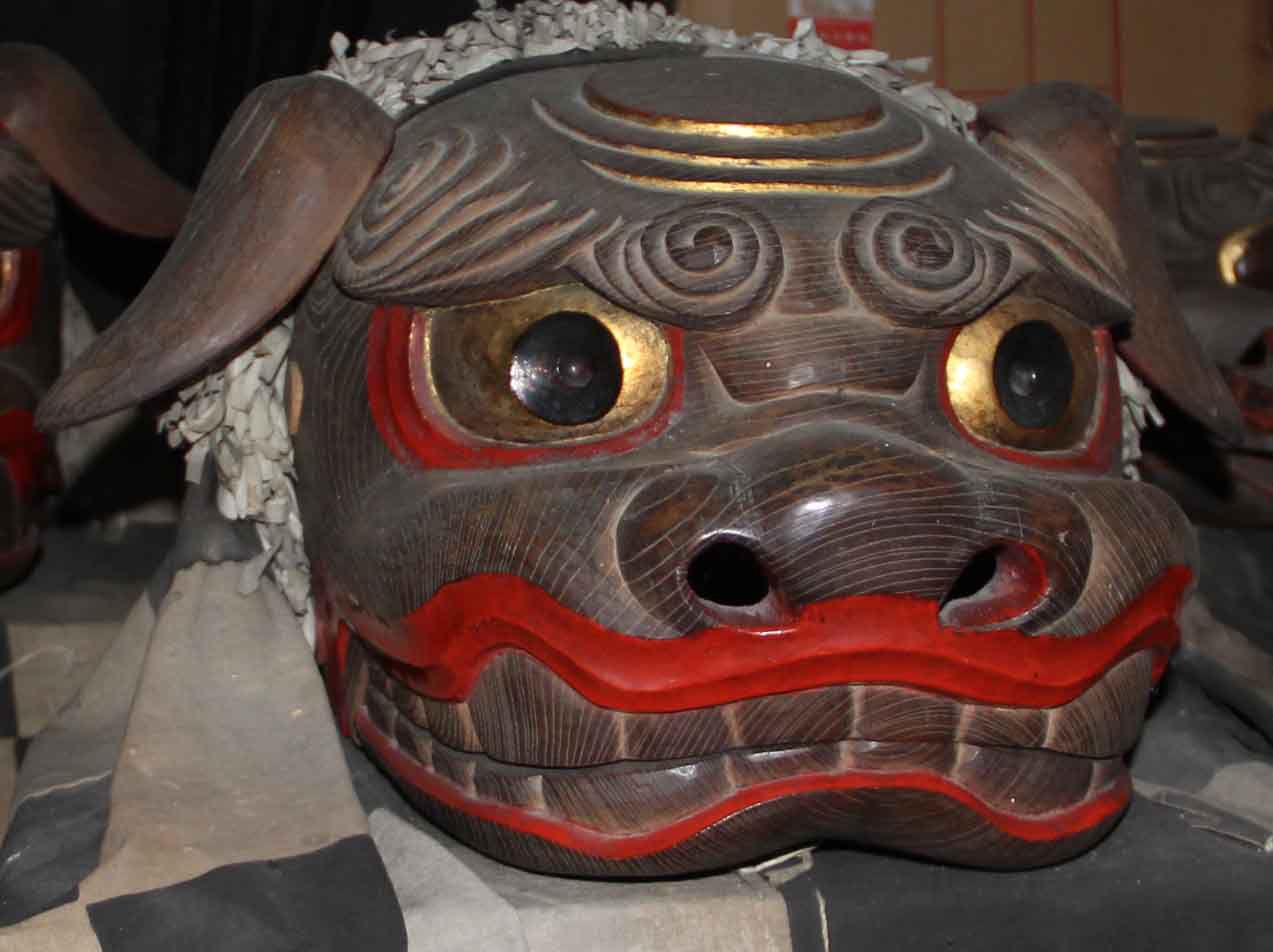 熊野大社の三獅子