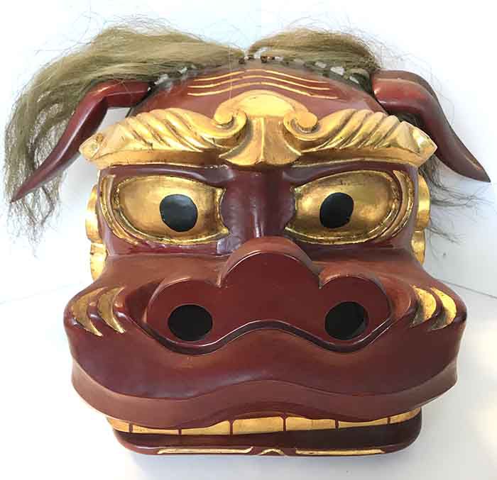 長崎から渡部 亨氏作?の獅子頭