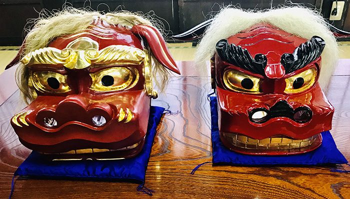 長崎と広島から届いた獅子頭