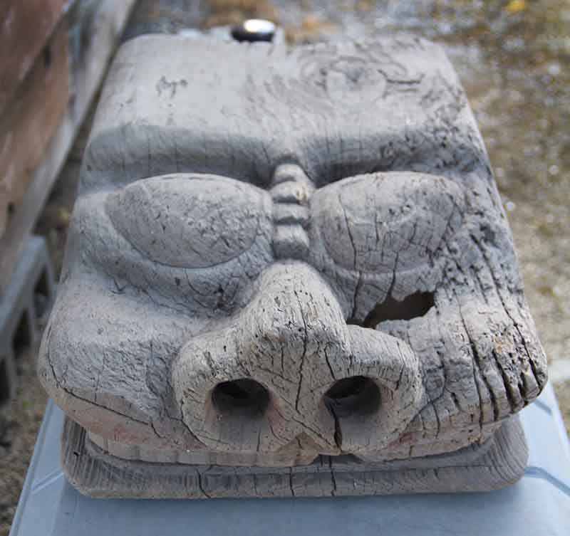 米沢市竹井の獅子頭