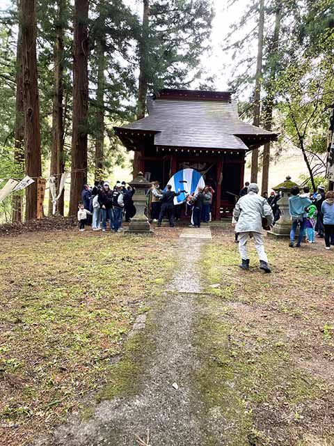 朝日町和合水上神社の例祭