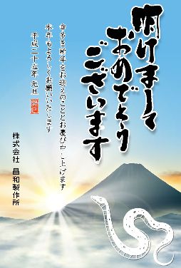 新年あけましておめでとう御座います