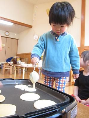 パンケーキ作り