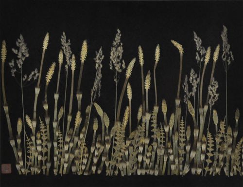 橋本正子押し花遺作展はじまりました