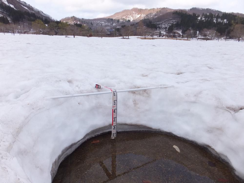 この調子だと今月下旬には地面が・・・