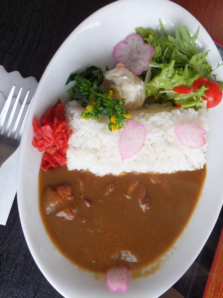 白川ダムカレー　第二弾　「春バージョン」が明日から登場。