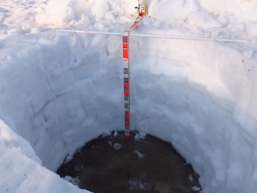 白川湖パークゴルフ場　ただ今の積雪量情報