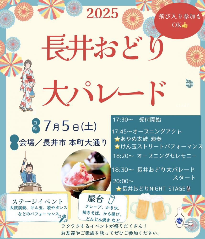 令和7年度 長井おどり大パレード