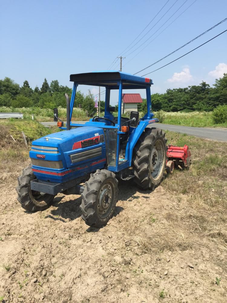 そば畑耕運
